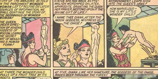 The origin of Wonder Woman